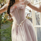 Robe de bal de princesse bustier à volants en satin long, robe de soirée C8117