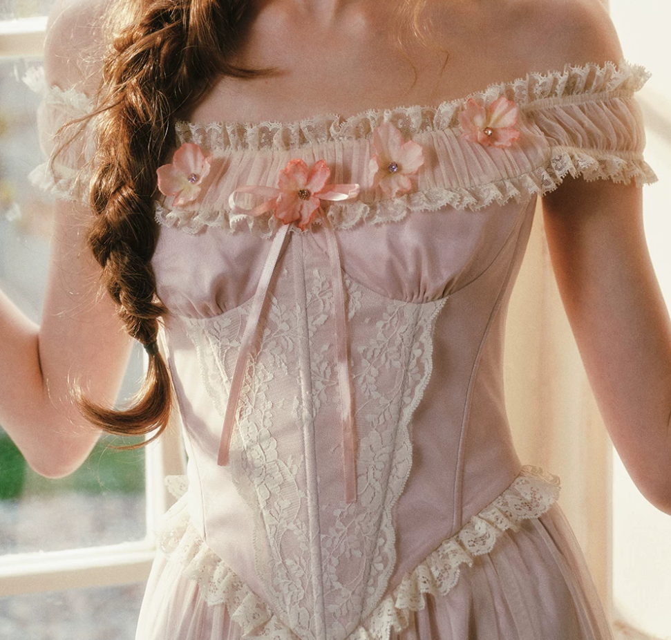 Robe de bal de princesse bustier à volants en satin long, robe de soirée C8117