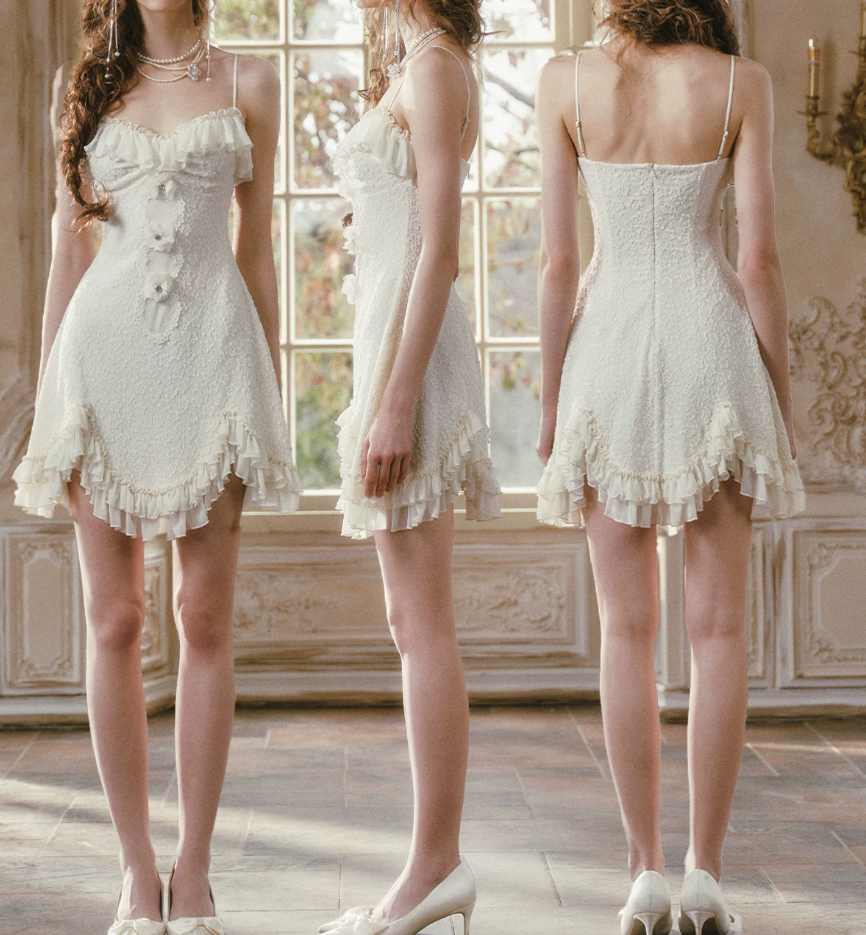 Mini robe de soirée en satin, sans bretelles, sans manches, ligne a, simple, C899
