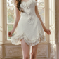 Mini robe de soirée en satin, sans bretelles, sans manches, ligne a, simple, C899