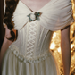 Robe de bal de princesse bustier à volants en satin long, robe de soirée C8117