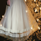 Robe de bal de princesse bustier à volants en satin long, robe de soirée C8117