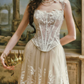Robe de bal de princesse bustier à volants en satin long, robe de soirée C8117