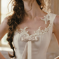 Charming A-Line Satin Prom Dress Bow Appliques Evening Dress C8441