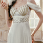 Robe de bal de princesse bustier à volants en satin long, robe de soirée C8117