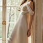 Robe de bal de princesse bustier à volants en satin long, robe de soirée C8117