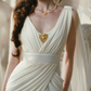 Robe de bal de princesse bustier à volants en satin long, robe de soirée C8117