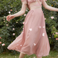 Robe de bal de princesse bustier à volants en satin long, robe de soirée C8117