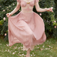 Robe de bal de princesse bustier à volants en satin long, robe de soirée C8117