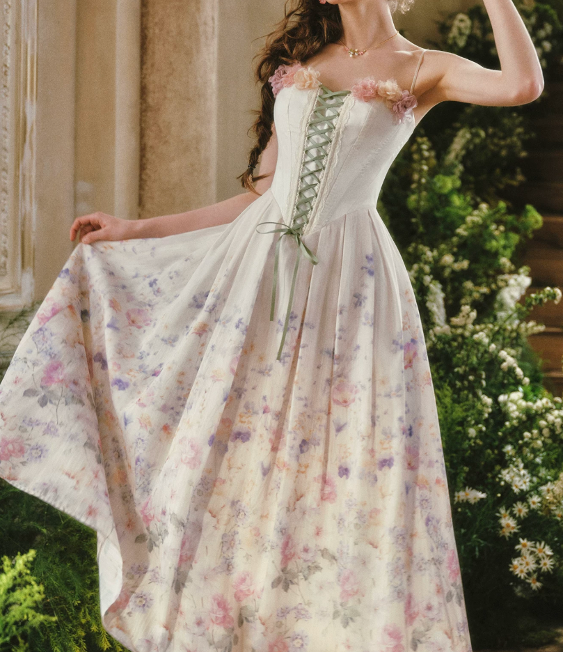 Robe de bal de princesse bustier à volants en satin long, robe de soirée C8117