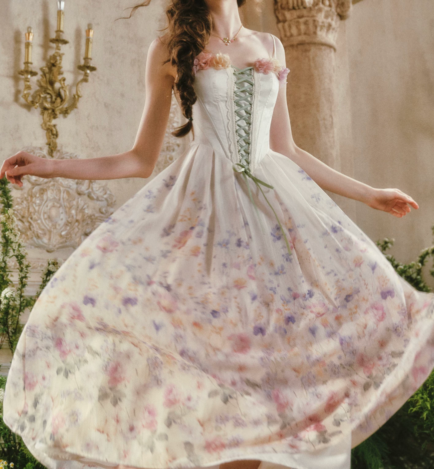 Robe de bal de princesse bustier à volants en satin long, robe de soirée C8117