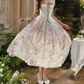 Robe de bal de princesse bustier à volants en satin long, robe de soirée C8117