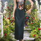 Robe de bal de princesse bustier à volants en satin long, robe de soirée C8117