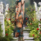 Chic Off-The-Shoulder Prom Dress Floral Slit Sheath Formal Dress C8452