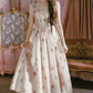 Robe de bal de princesse bustier à volants en satin long, robe de soirée C8117