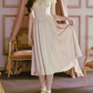Classical Short Sleeve Pastel Purple Prom Dress Lace A-Line Formal Dress C8455