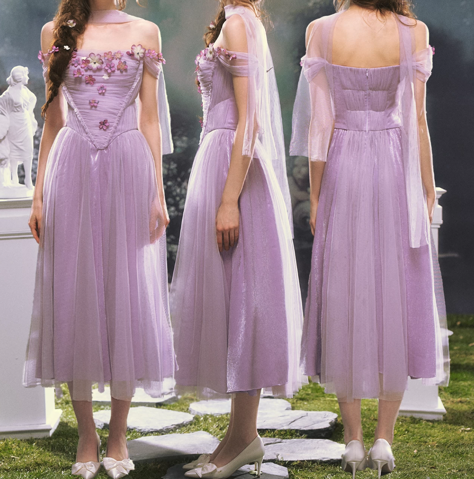 Robe de bal de princesse bustier à volants en satin long, robe de soirée C8117