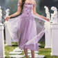 Robe de bal de princesse bustier à volants en satin long, robe de soirée C8117
