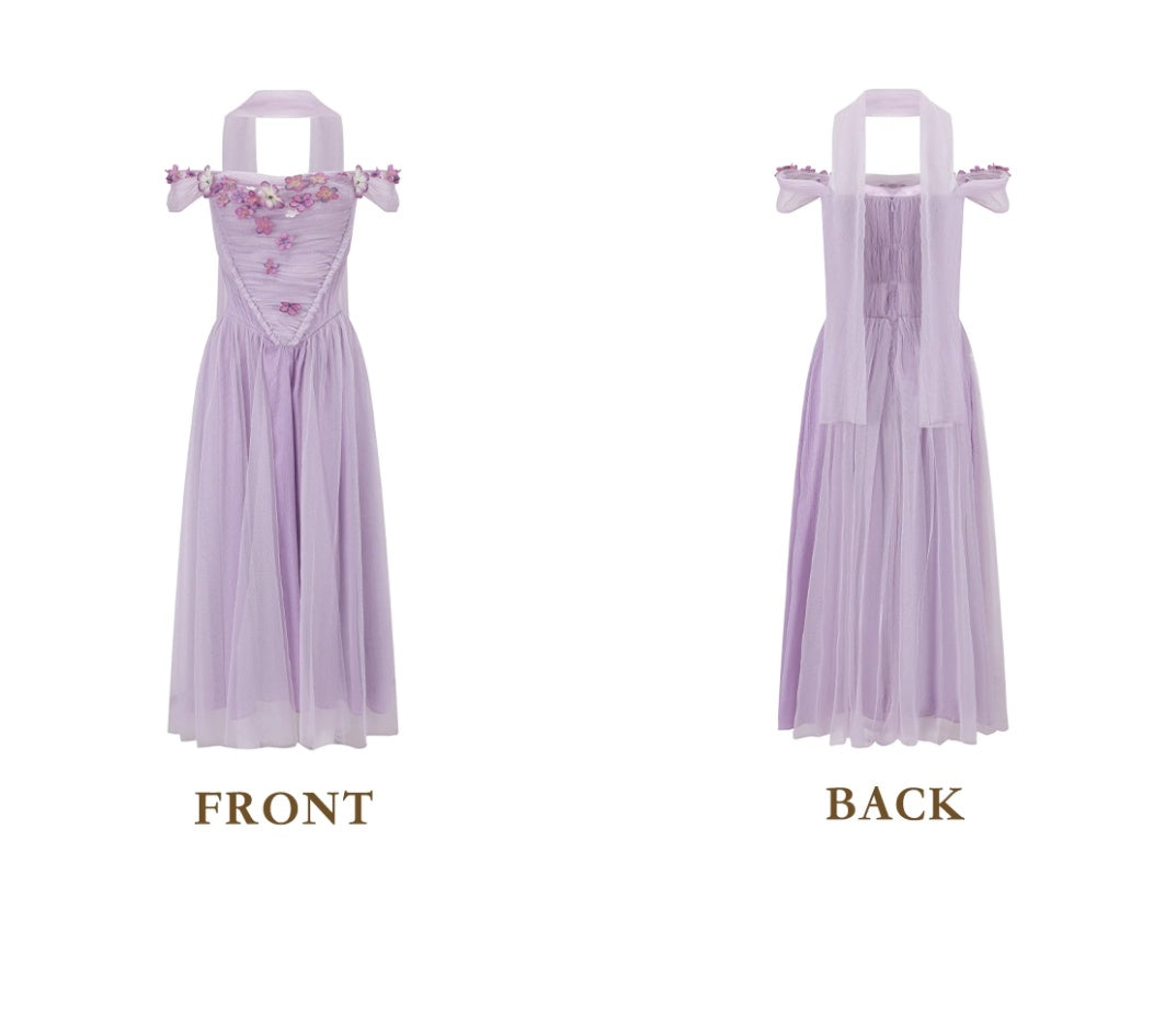 Robe de bal de princesse bustier à volants en satin long, robe de soirée C8117
