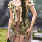 Robe de bal de princesse bustier à volants en satin long, robe de soirée C8117