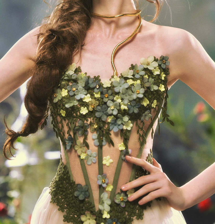 Robe de bal de princesse bustier à volants en satin long, robe de soirée C8117