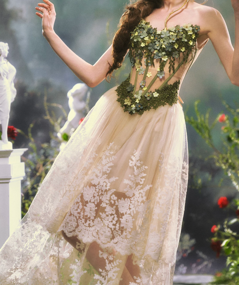 Robe de bal de princesse bustier à volants en satin long, robe de soirée C8117