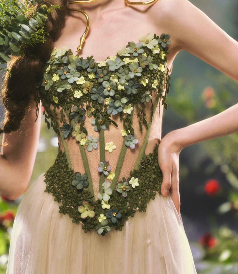 Robe de bal de princesse bustier à volants en satin long, robe de soirée C8117