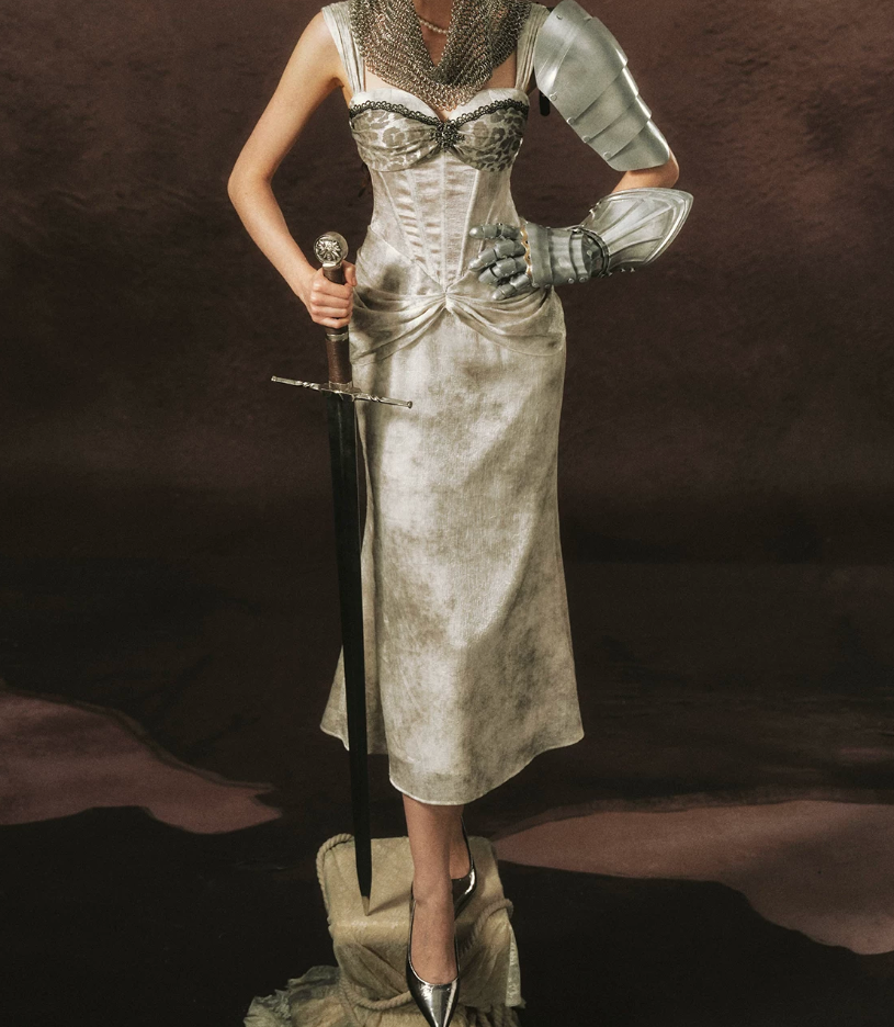 Robe de bal de princesse bustier à volants en satin long, robe de soirée C8117