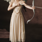 Trendy Off-the-Shoulder Beige Prom Dress Chiffon Ruffles A-Line Evening Dress C8465