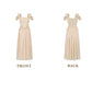 Trendy Off-the-Shoulder Beige Prom Dress Chiffon Ruffles A-Line Evening Dress C8465