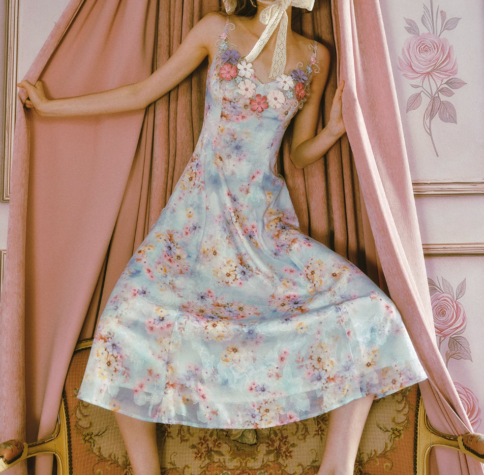 Robe de bal de princesse bustier à volants en satin long, robe de soirée C8117
