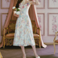Robe de bal de princesse bustier à volants en satin long, robe de soirée C8117