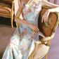 Robe de bal de princesse bustier à volants en satin long, robe de soirée C8117