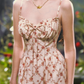 Robe de bal de princesse bustier à volants en satin long, robe de soirée C8117