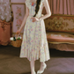 Romantic Square Neck Floral  Prom Dress Lace A-Line Evening Dress C8476