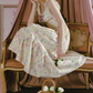 Romantic Square Neck Floral  Prom Dress Lace A-Line Evening Dress C8476