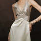 Robe de bal de princesse bustier à volants en satin long, robe de soirée C8117