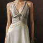 Robe de bal de princesse bustier à volants en satin long, robe de soirée C8117