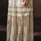 Robe de bal de princesse bustier à volants en satin long, robe de soirée C8117