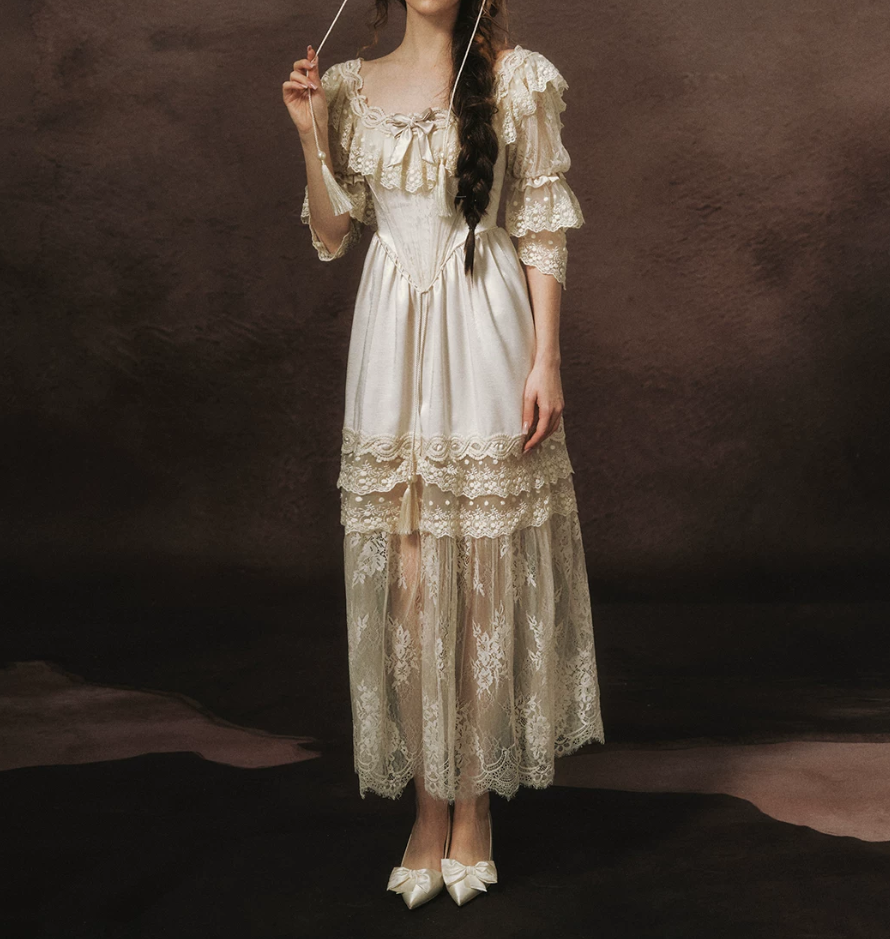 Robe de bal de princesse bustier à volants en satin long, robe de soirée C8117