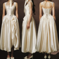 Superbe robe de mariée sirène bustier en satin et tulle, longue et en dentelle, C4563