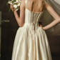 Superbe robe de mariée sirène bustier en satin et tulle, longue et en dentelle, C4563