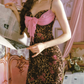 Sexy Spaghetti Straps Prom Dress Leopard Mermaid Evening Dress C8486