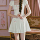 Mini robe de soirée en satin, sans bretelles, sans manches, ligne a, simple, C899
