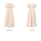 Romantic Jewel Neck Pink Prom Dress Lace A-Line Evening Dress C8494