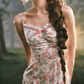 Robe de bal de princesse bustier à volants en satin long, robe de soirée C8117