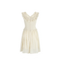 Elegant Off-the-Shoulder Ivory Homecoming Dress Lace Ruffles A-Line Birthday Dress C8501