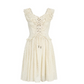 Elegant Off-the-Shoulder Ivory Homecoming Dress Lace Ruffles A-Line Birthday Dress C8501