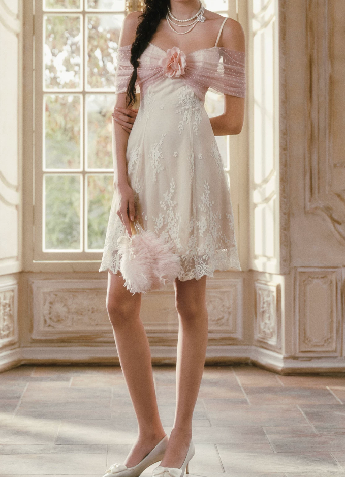 Mini robe de soirée en satin, sans bretelles, sans manches, ligne a, simple, C899