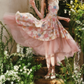 Robe de bal de princesse bustier à volants en satin long, robe de soirée C8117